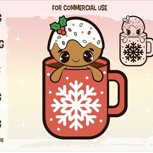 Omino di pan di zenzero kawaii. Licenza di vendita inclusa per support stampati