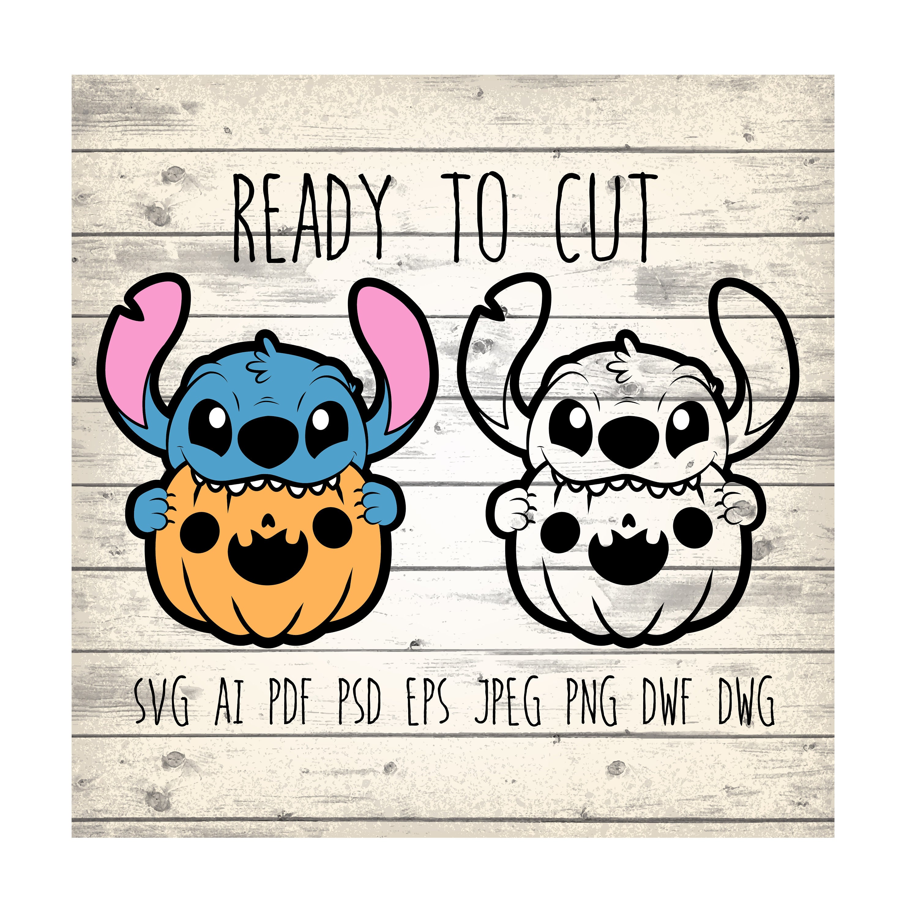 Stitch halloween instant download. Layered SVG file for cricut | Etsy