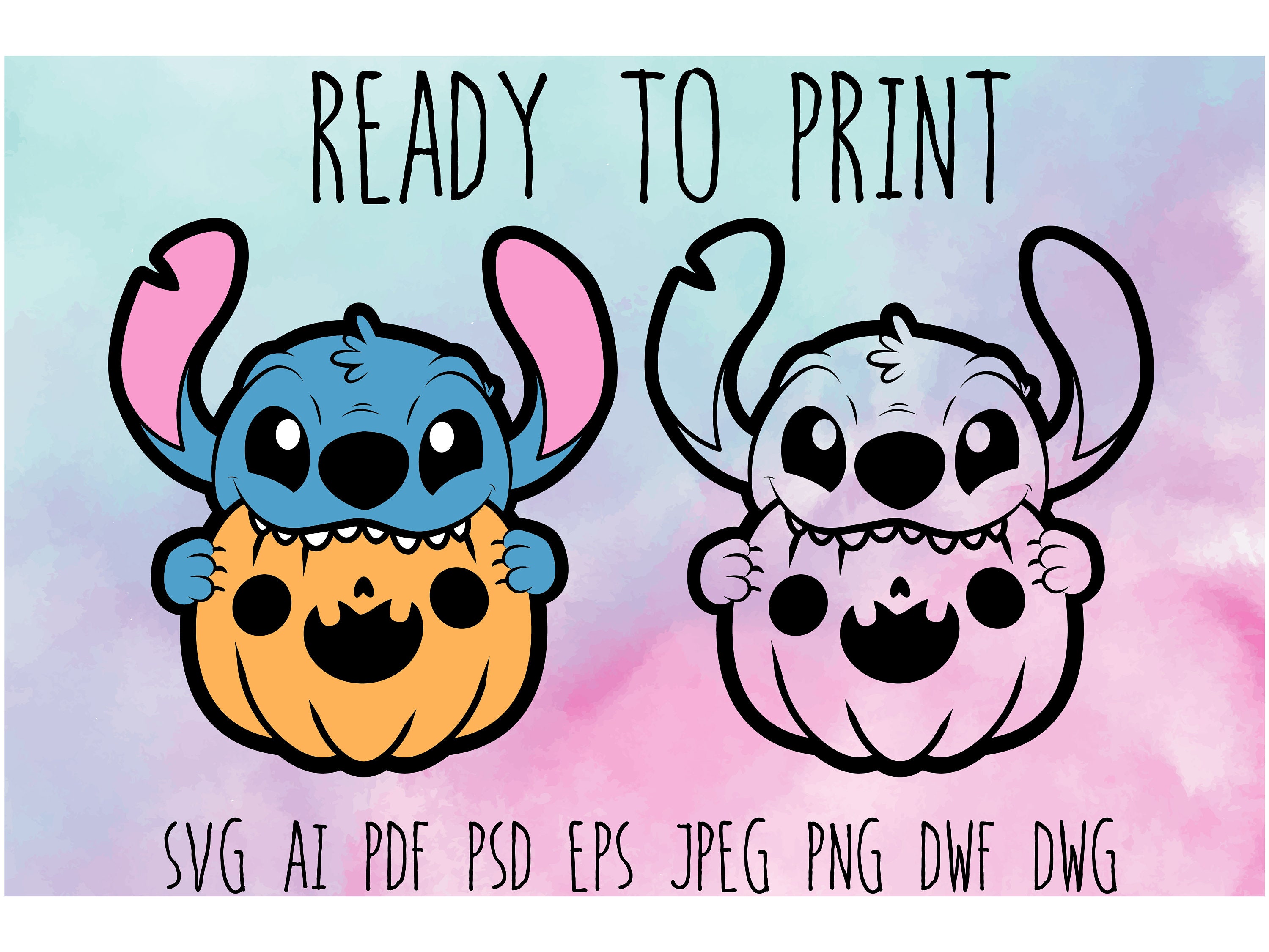 Stitch halloween instant download. Layered SVG file for cricut Etsy