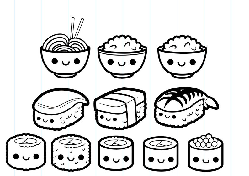 sushi-svg-clipart-cut-file-printable-stickers-crafting-etsy