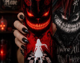 Dark Wonderland 20 oz Skinny Tumbler