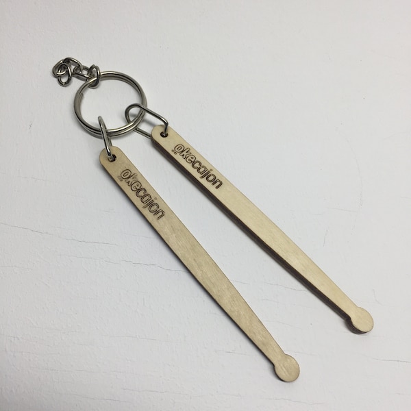 Drumstick Key Ring , Drummer Key Chain, Drum Accessory, Little Stick for Percussion, Small Sticks