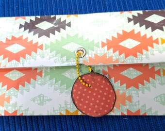 Laminated Ephemera Pouch, Cash Envelope, Document Folder