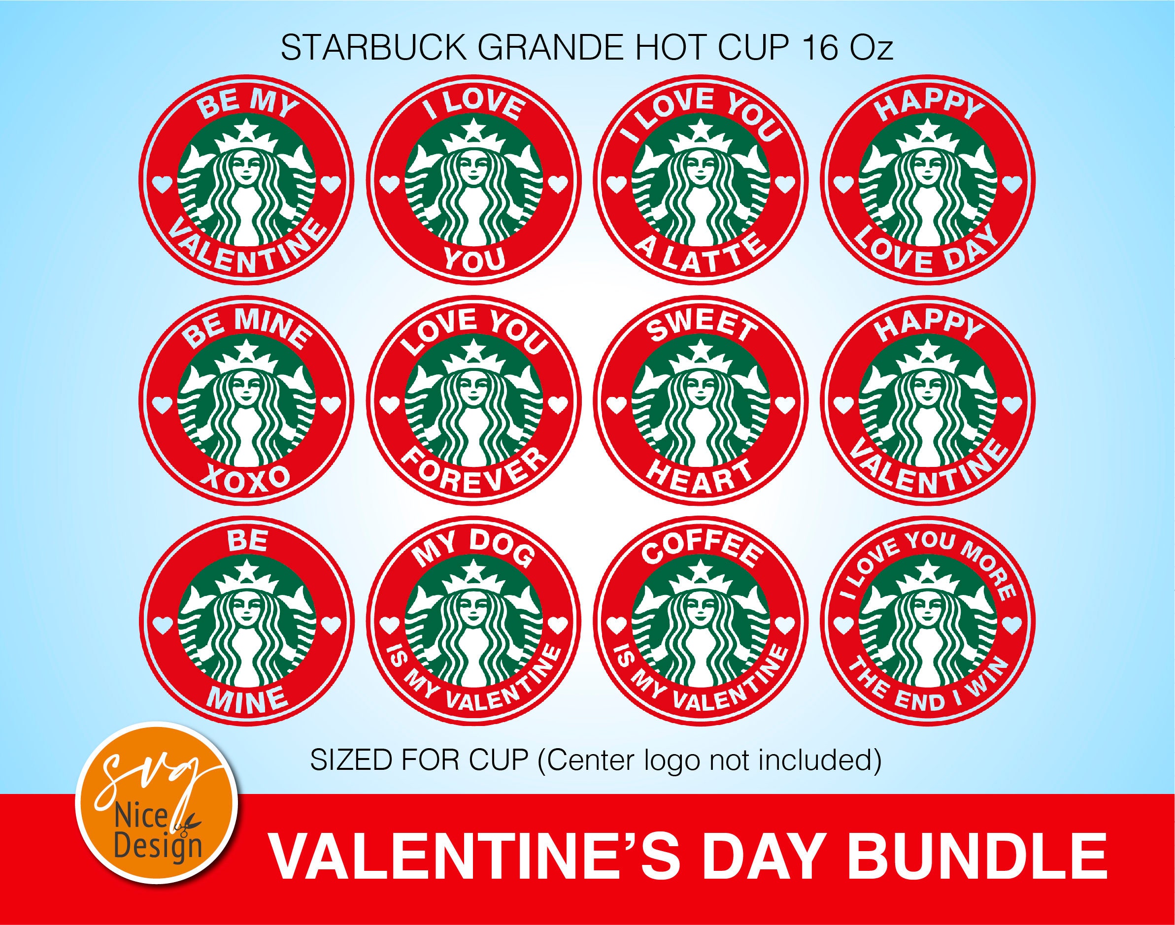12 Valentine's Day Starbucks Ring Bundle Starbucks | Etsy