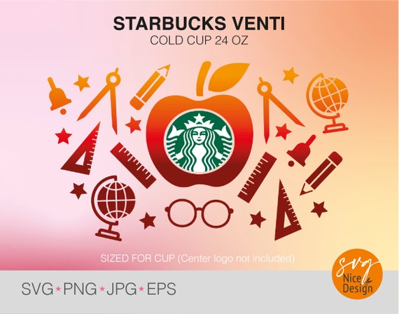 Download Seamless Full Wrap Starbucks Teacher Svg Teacher Appreciation Etsy