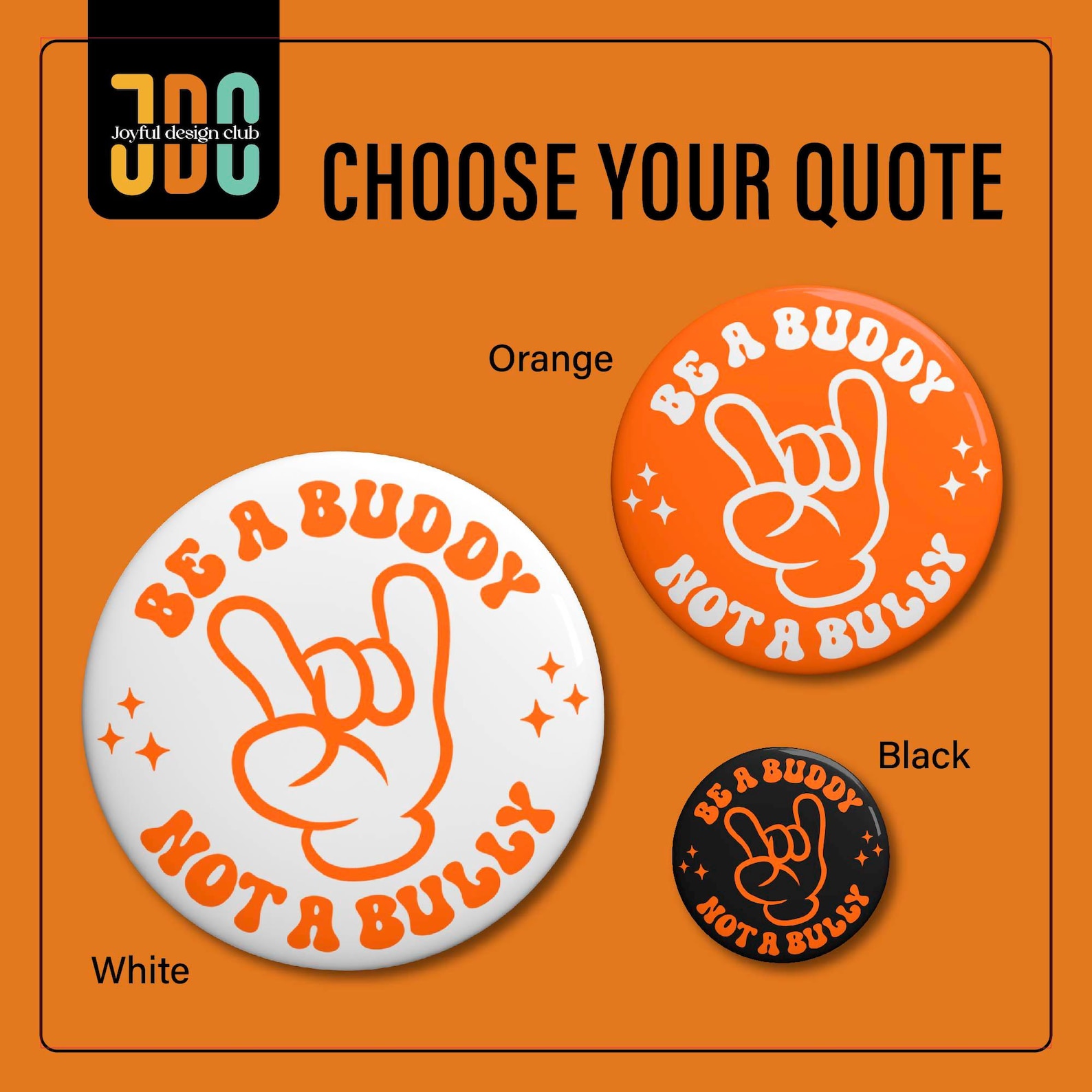 Unity Day Pin: Anti-bullying Awareness Badge for School and Workplace ...