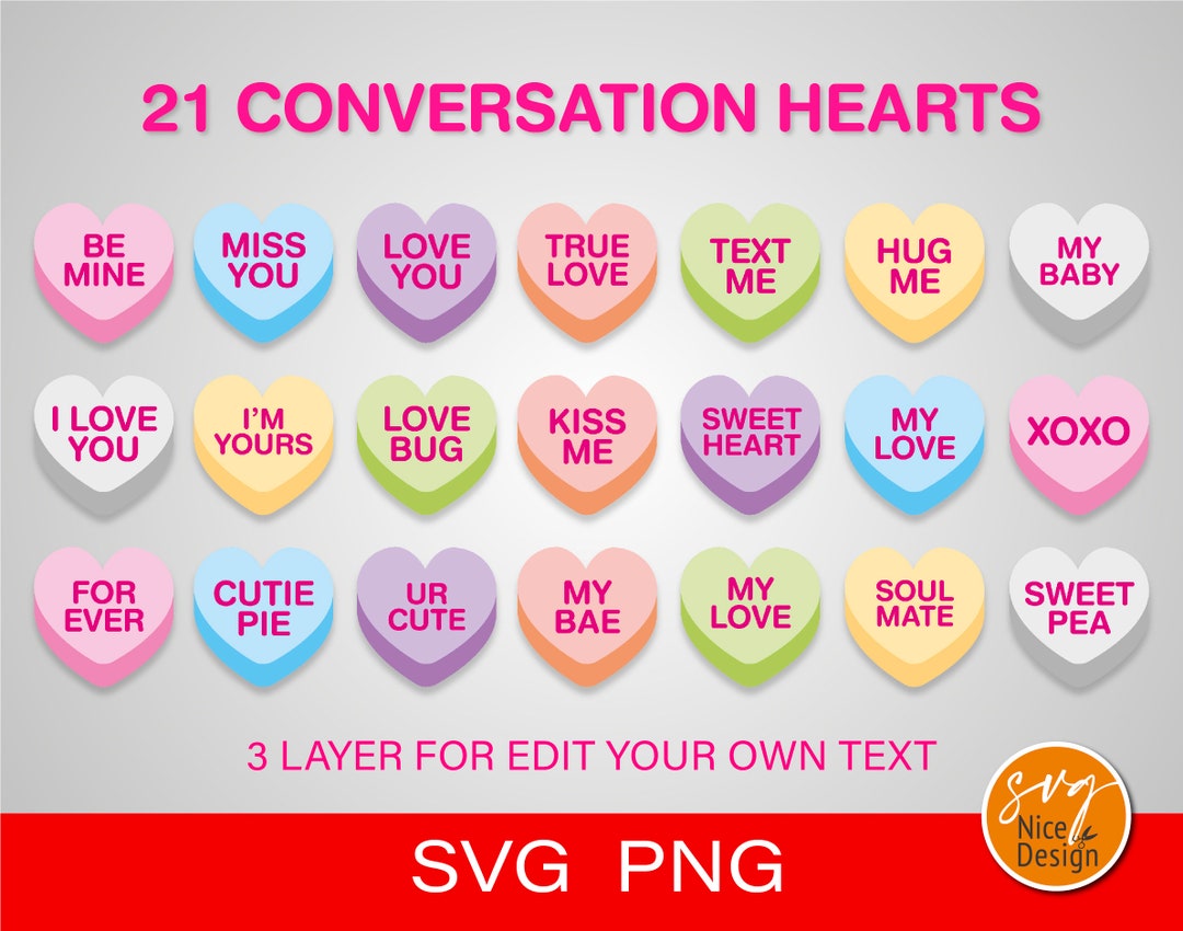 Valentine Conversation Hearts Small by Rito 1 Lb. (453g)