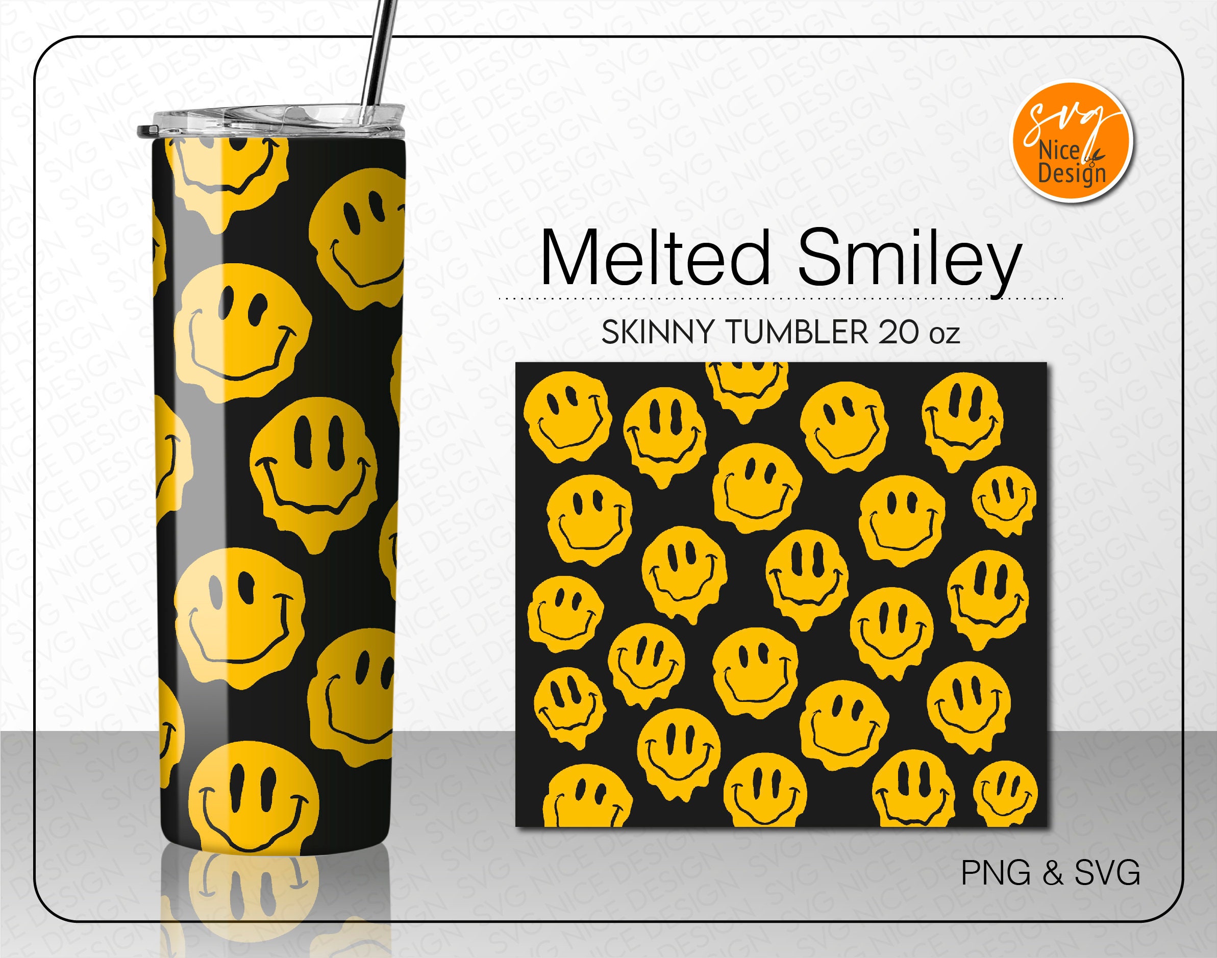Happy Smiley Face Yellow Retro Emoji Emoticon 80s 90s Vibes  Vintage Tumbler 20z: Tumblers & Water Glasses
