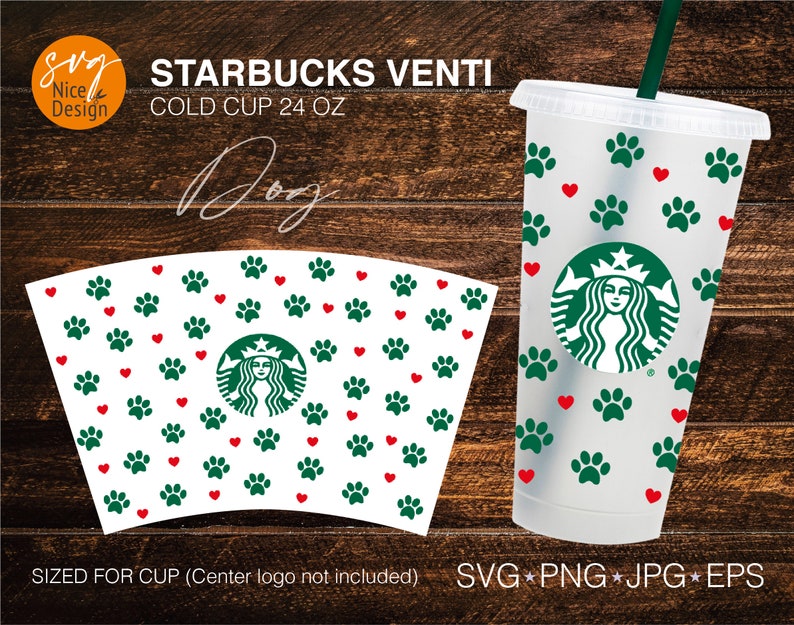 Download Seamless Full Wrap Paw Prints and Hearts Dog Mom Paw Print ...