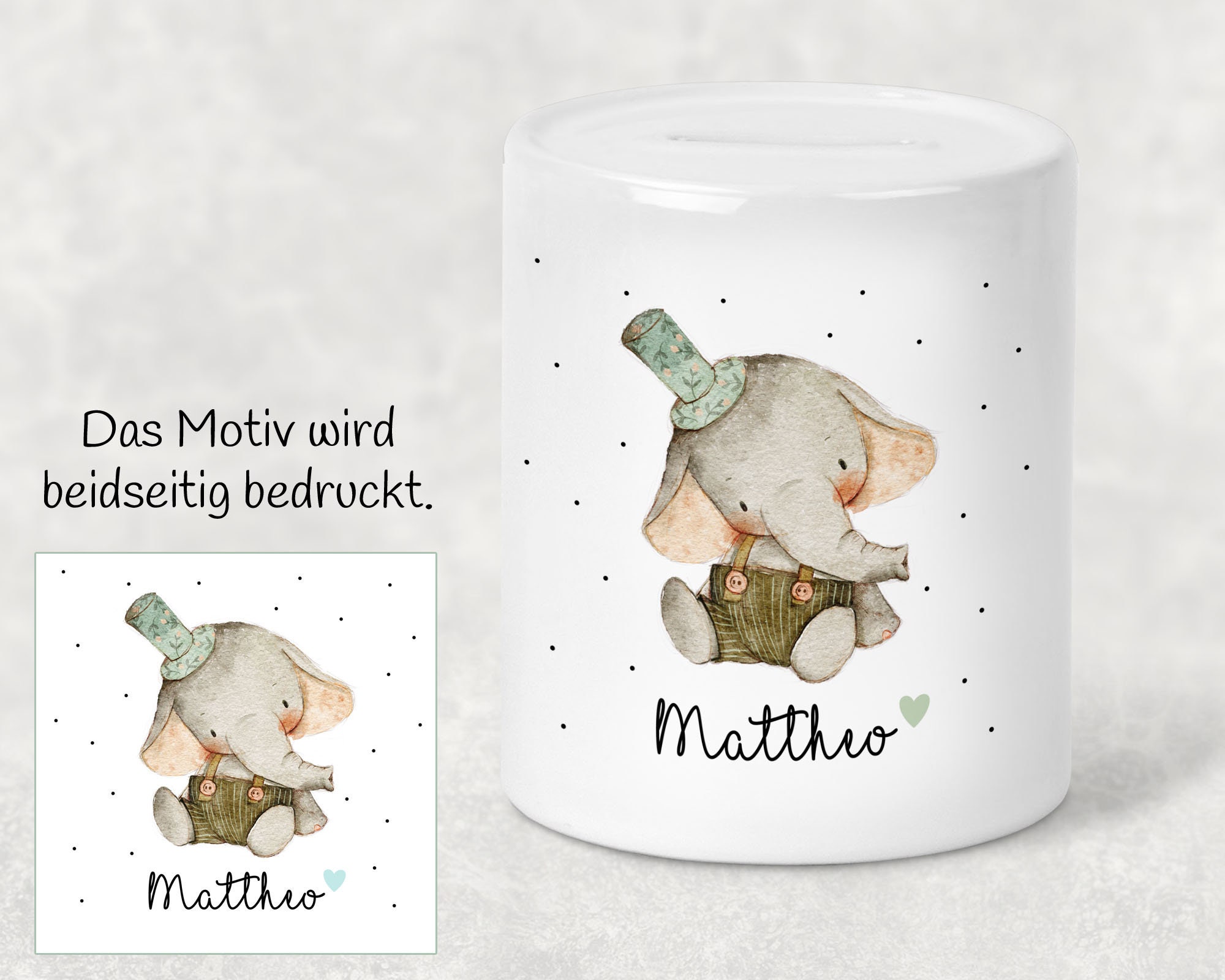 Money Box Cute Elephant Personalized Money Box Name School Etsy