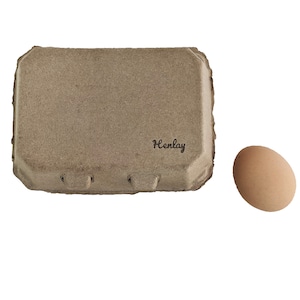 Half Dozen Egg Cartons- Henlay Blank Flat Top Six Pack (20 or 100 Pack).