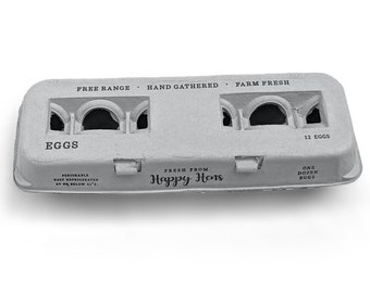 Printed Egg Cartons Blank Center for Your Custom Stamp - 250/Bundle