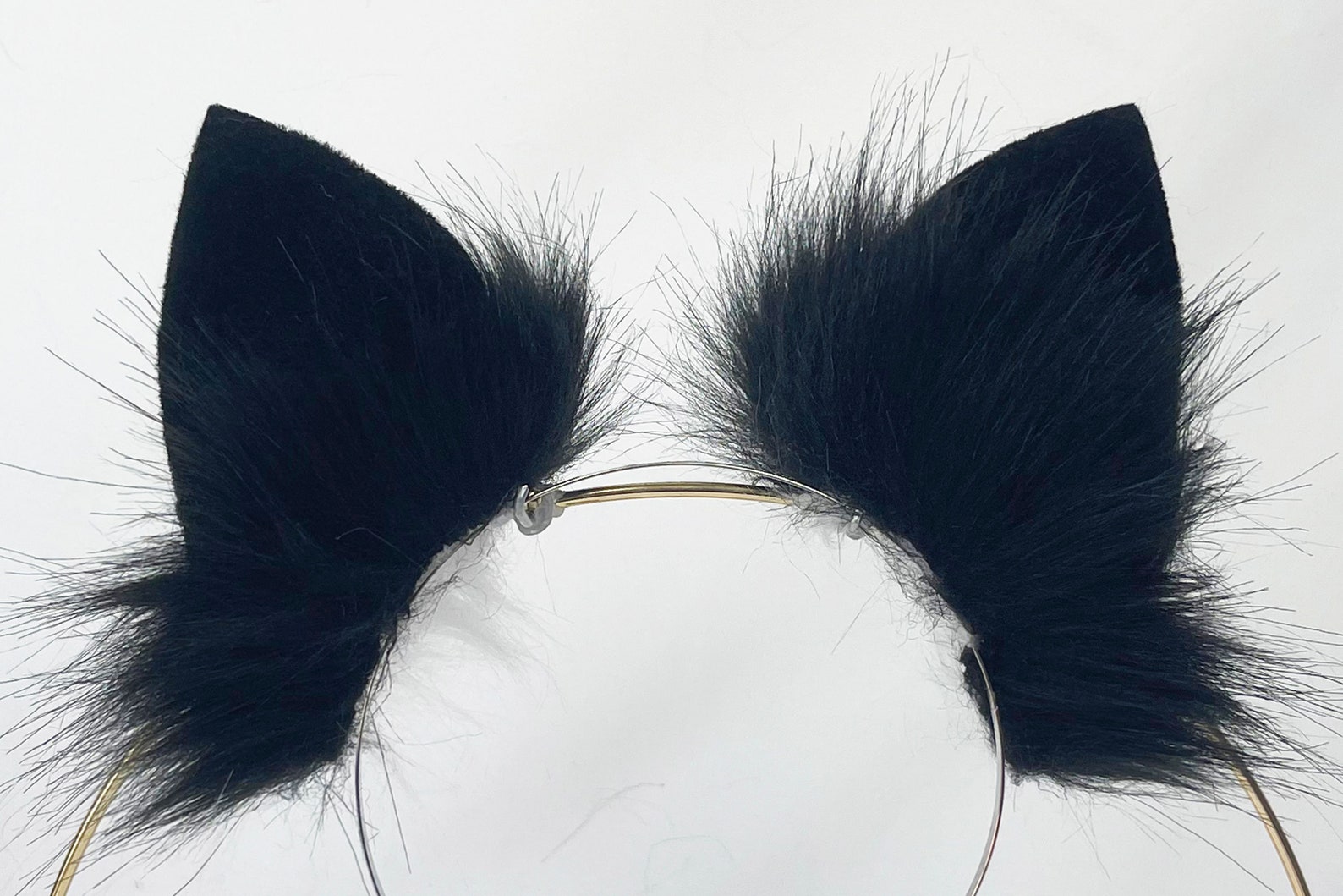 3 Tail Fox Tail and Ears Black and White Fox Tail and Ear Set Etsy