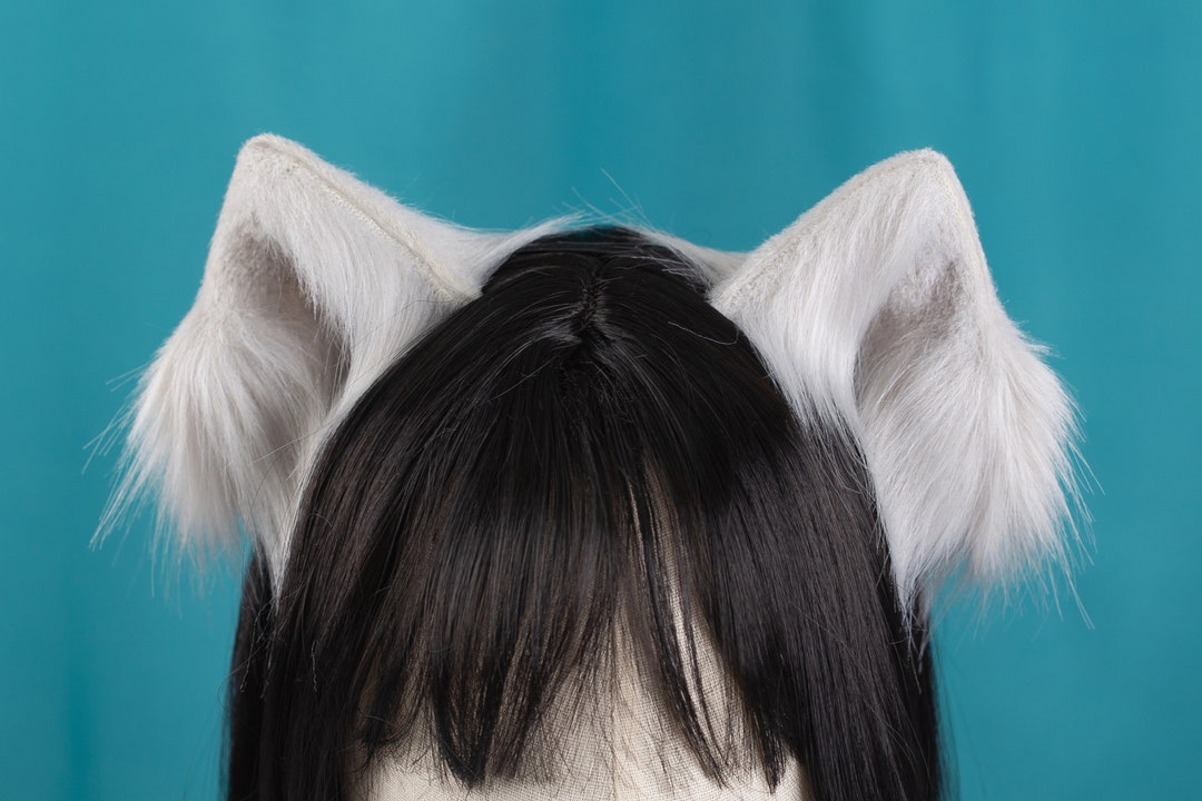 Grey Cat Ears Handmade Simulation Animal Ears Wolf Ears Fox Etsy