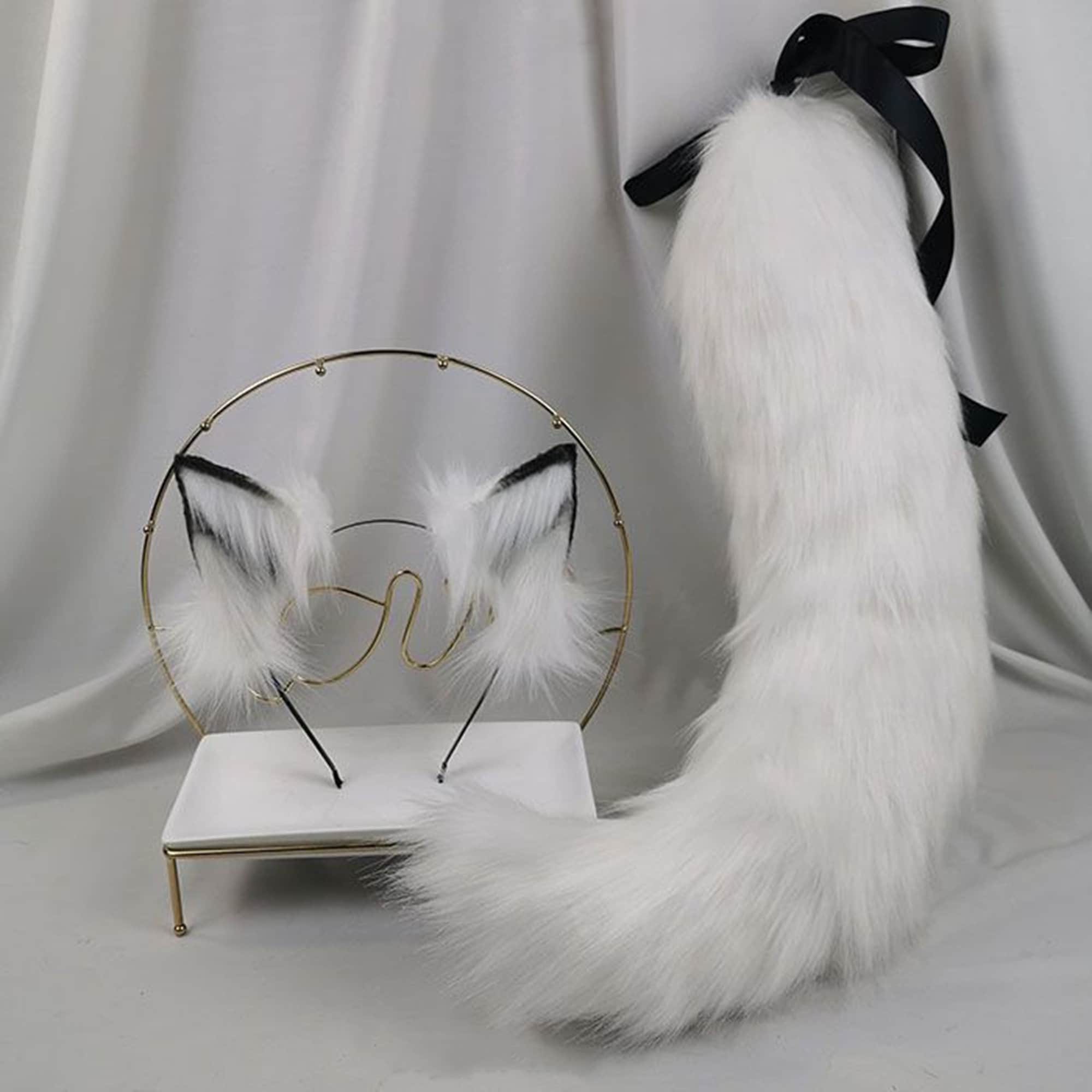 Loup Chat Oreilles Bandeau /& 20/" Tail Cosplay accessoires Costume Robe Fantaisie