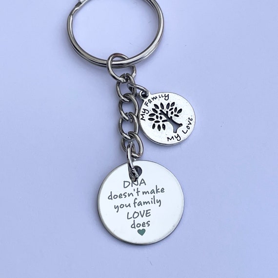 Step Parent Keyring: Thoughtful Adoptive Foster Parent Gift