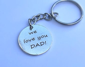 porte-clés pour papa, porte-clés pour enfants, cadeau pour papa, cadeau d'anniversaire de papa, cadeau souvenir