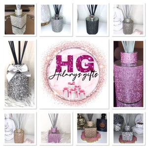 Bling Reed Diffuser Bottlelarge Rhinestone Covered Empty Reed - Etsy UK