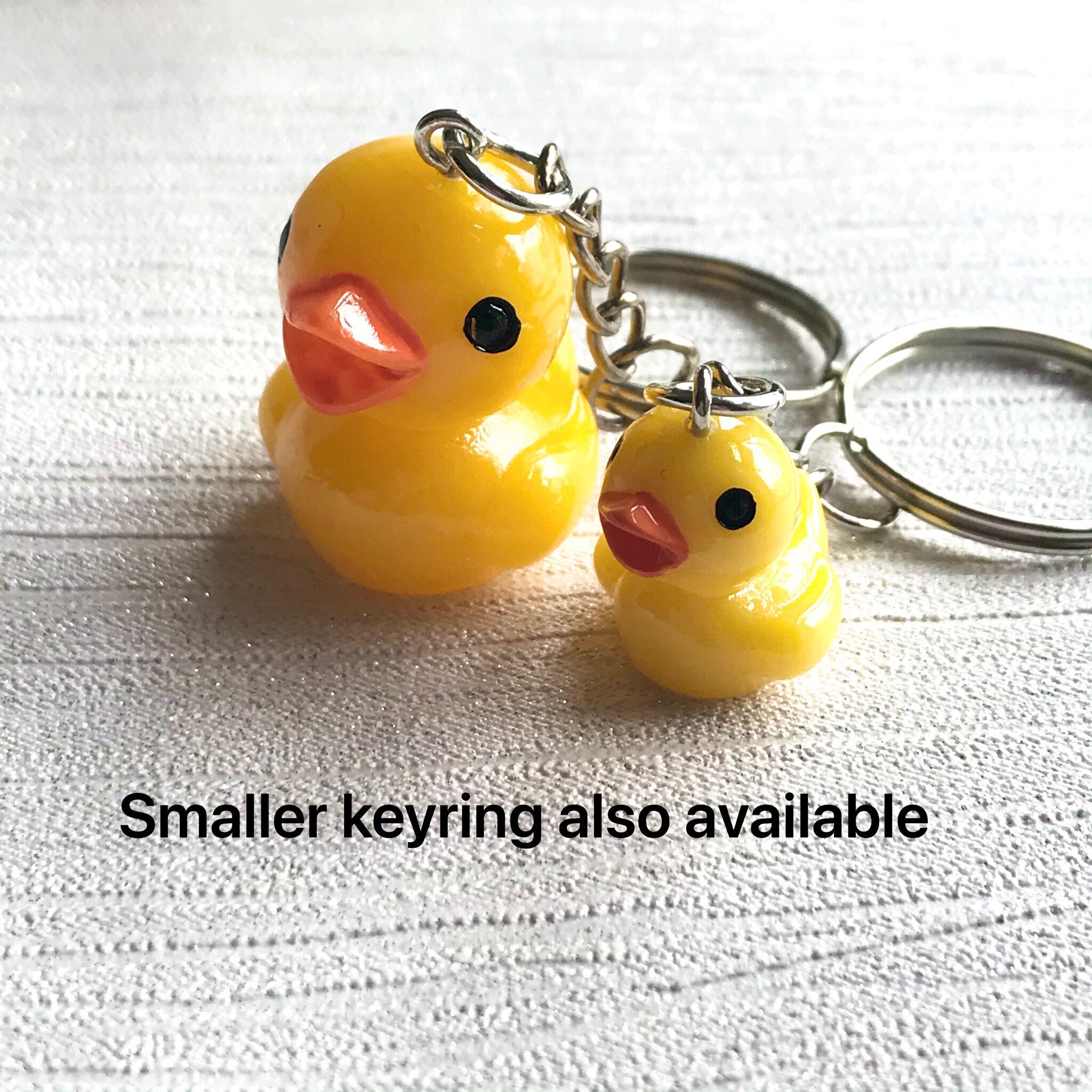 Cute duck keyringrubber duck keychain kawaii keyringnovelty Etsy
