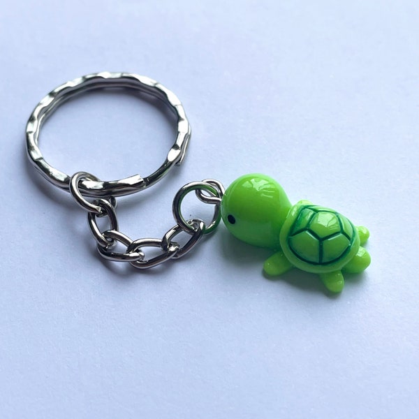 Turtle, tortoise keyring, tortoise lover gift, kawaii keychain, novelty keychain, cute gift