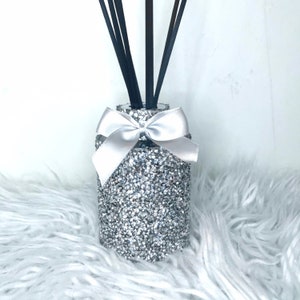 Crushed diamond reed diffuser bottle,120ml large empty reed diffuser bottle,bling home accessories, Christmas gift