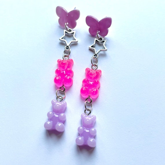 Gummy bear online earrings etsy