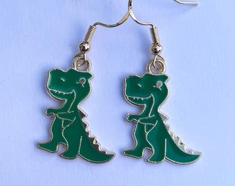 Cute Tyrannosaurus Rex Earrings, Novelty Dino Gift