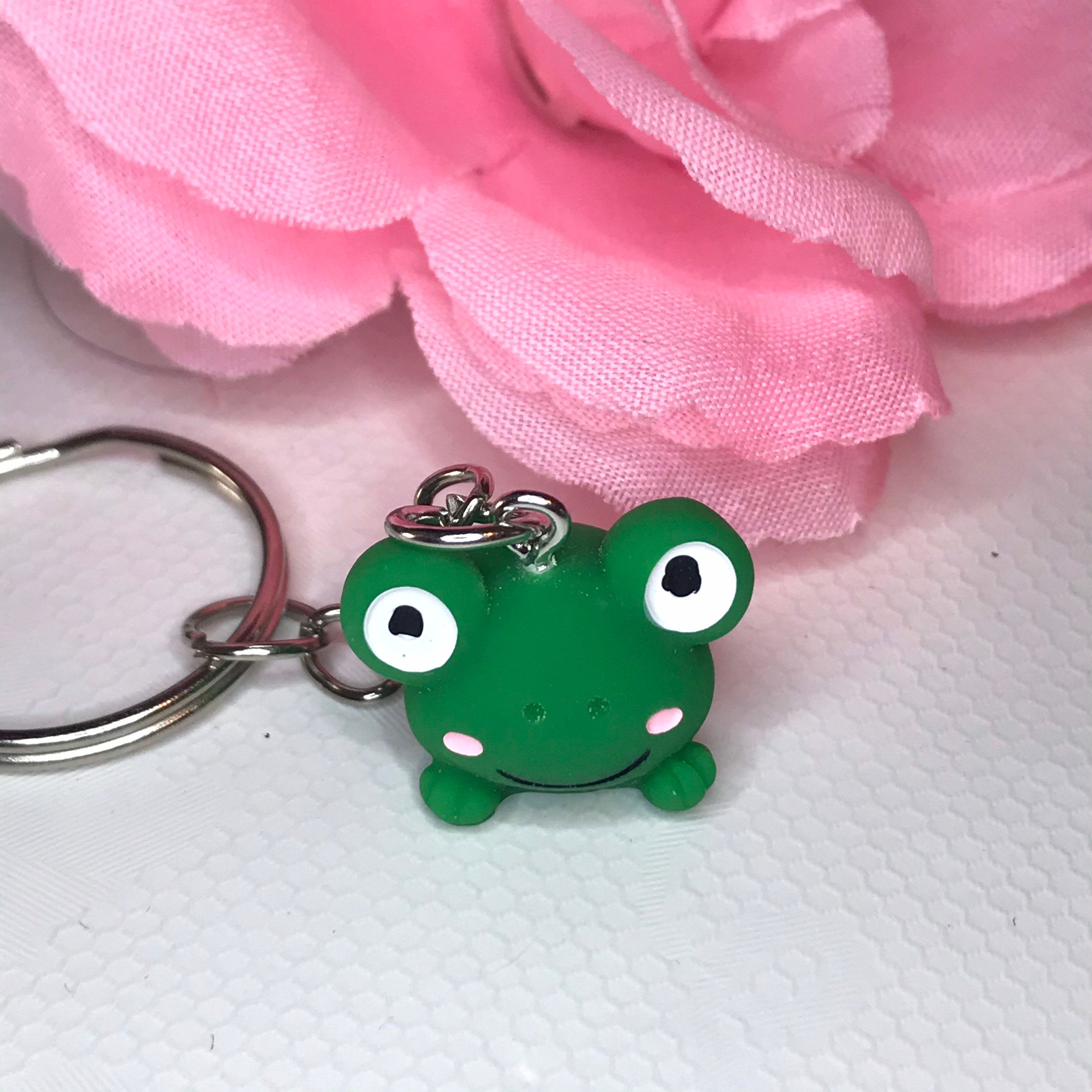Cute frog keyringfrog keychainnovelty keyringfun quirky key Etsy