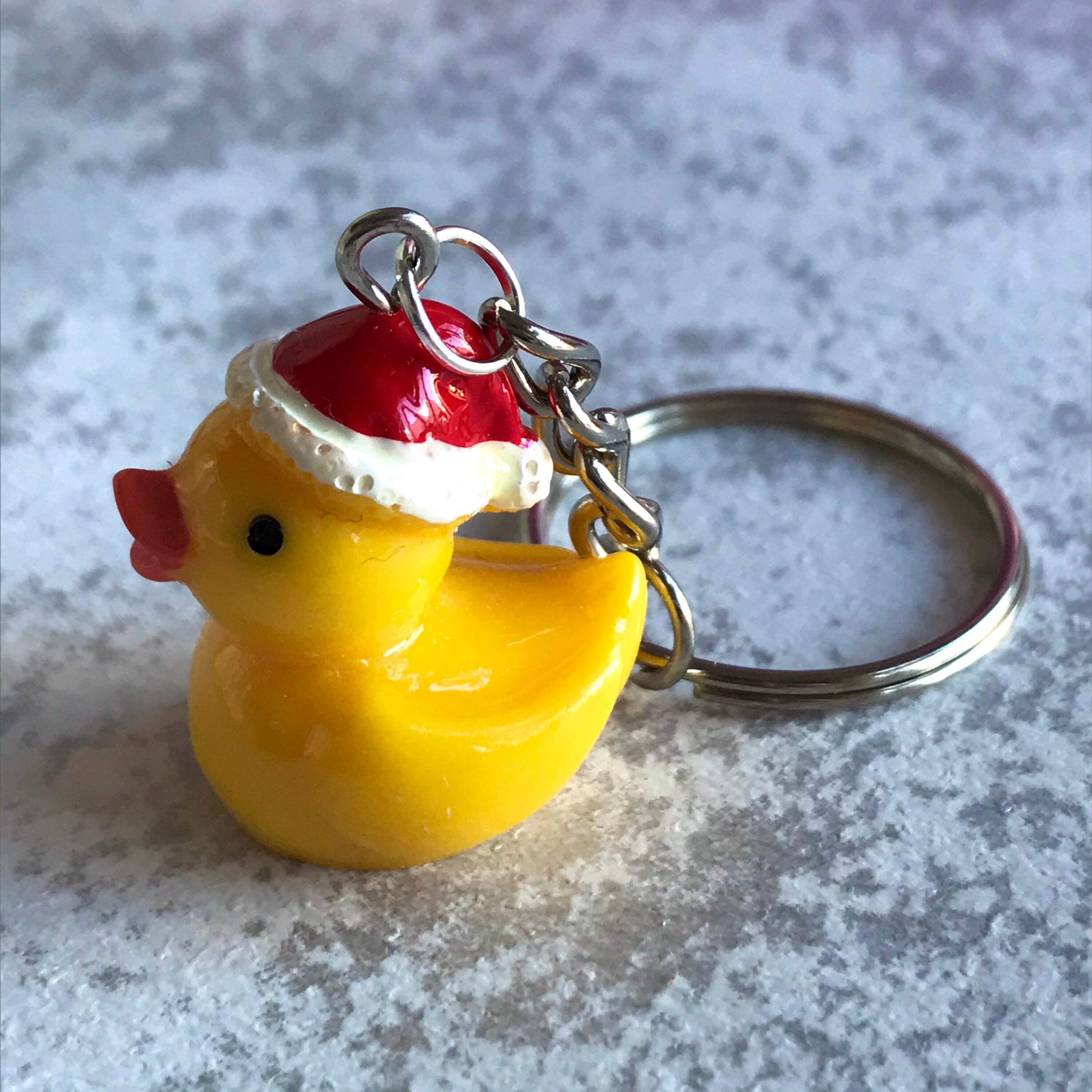 Christmas Rubber Duck Keyring Secret Santa Gift Duck Etsy UK