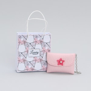 Modepuppen Handtasche mit Einkaufstasche für 1:6 Puppe, 12-Zoll-Puppe