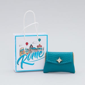 Modepuppen Handtasche mit Einkaufstasche