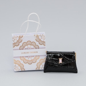 Modepuppen Handtasche mit Einkaufstasche für 1:6 Puppe, 12-Zoll-Puppe