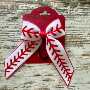 Baseball hair bow, Cheer bow, team bows