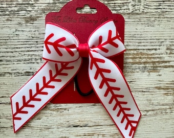 Baseball hair bow, Cheer bow, team bows