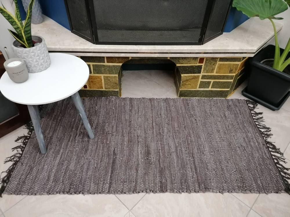 Rustic Fireproof Fireplace Carpet IMPERIAL Gray Hearth Fire Resistant