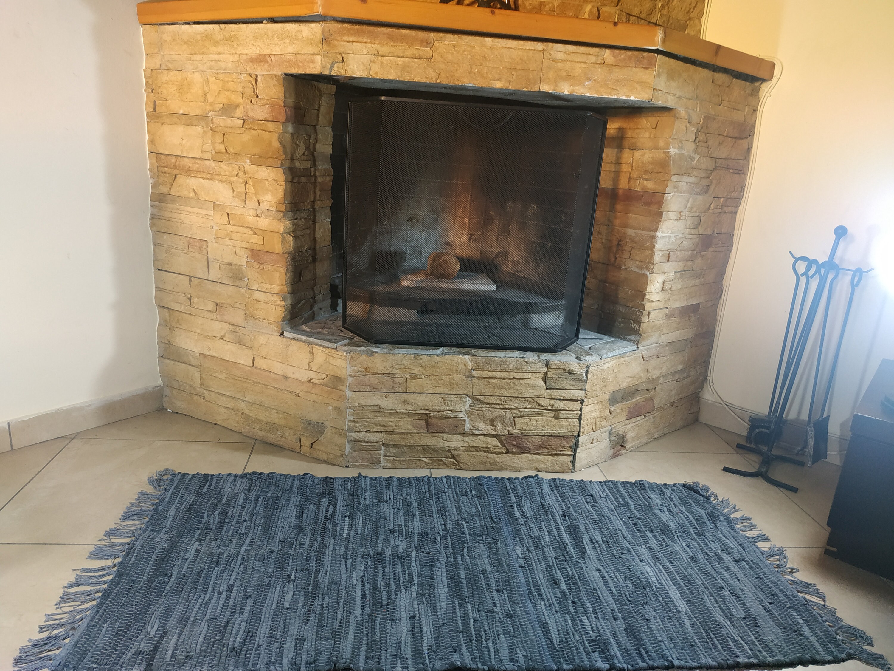 Rustic Fireproof Fireplace Carpet GRAY Hearth Fire Resistant Etsy