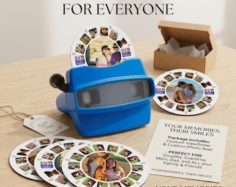 Custom Viewfinder Photo Reel, Personalized Anniversary Keepsake Gif, Photo Keepsake, Personalized Photo Gift for Family Memories