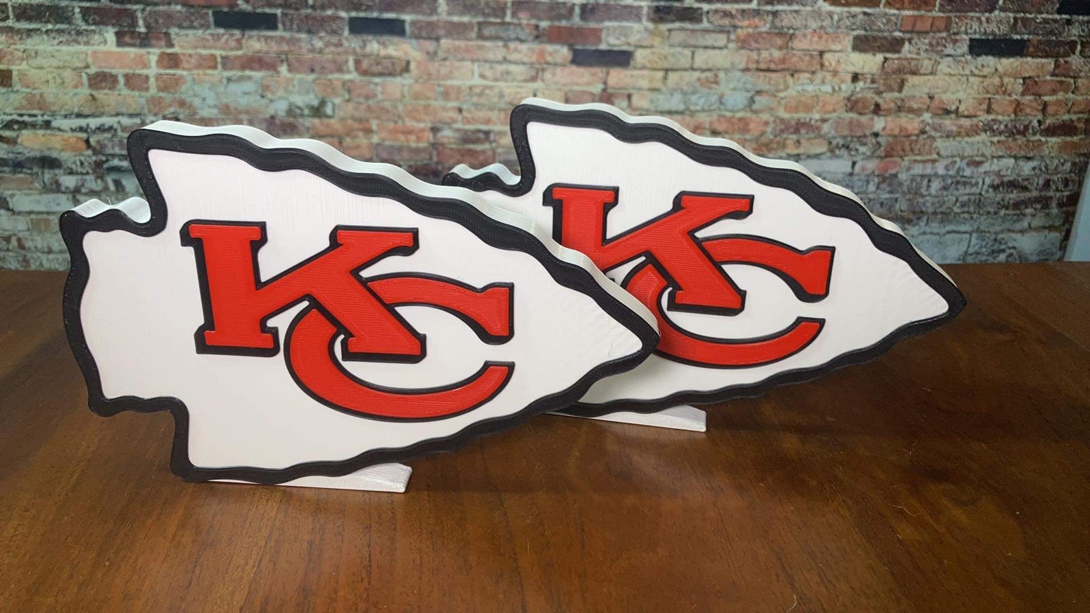 3D Printed Kansas City Chiefs Arrowhead Logo Display Etsy