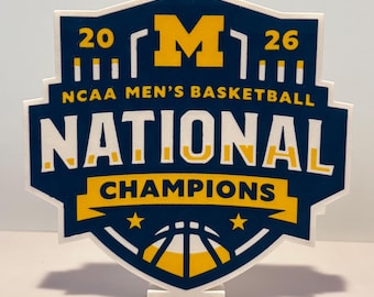 3D Printed 2026 Men's College Basketball National Champions Display