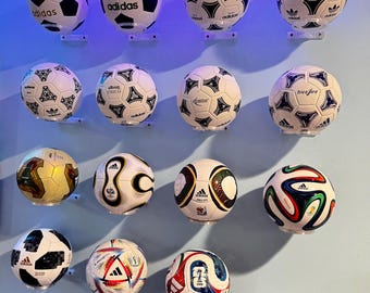 3D Printed Adidas World Cup Size 1 Mini Ball Wall Mount Display