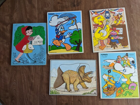 vintage wooden puzzles