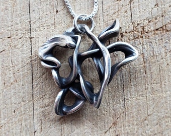 Heart of Change - A Unique One-of-a-Kind Pendant in Sterling Silver