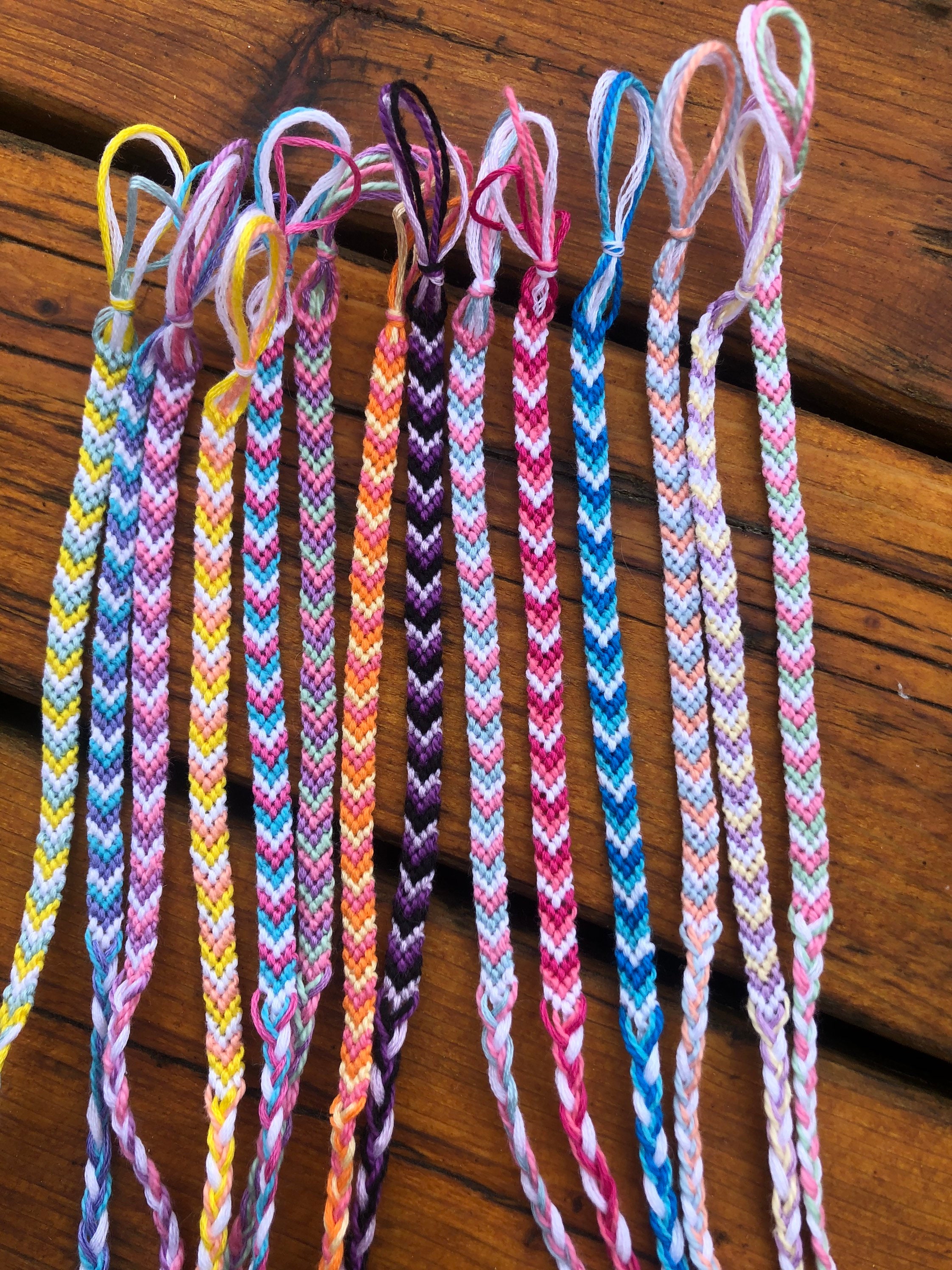 Chevron friendship bracelets Etsy