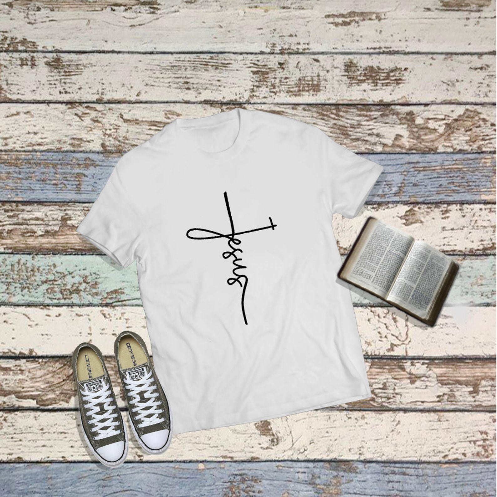 Jesus Cross Unisex Christian T-shirt | Etsy