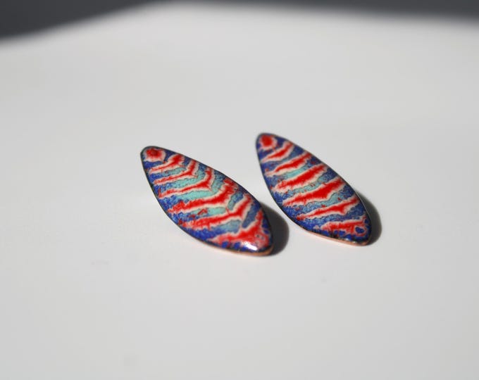 Boucles d'Oreilles "Plumes Caraïbe"