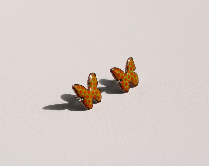 Butterfly Enamel Earring
