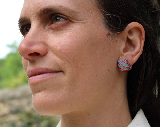 Boucles d'Oreilles "Rocher Caraïbe"