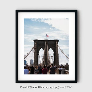 Brooklyn Bridge Print, Architecture Wall Art, NYC Wall Art, Urban Photography, Architecture Photography, Digital Download, #004D