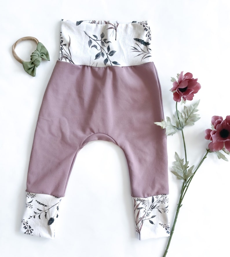Grow With Me Pants Baby Girl Pants Harem Pants Baby Etsy Canada