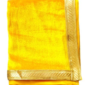 Mehrzwecksamt Pooja Aasan | Bügeltuch | Gottheit wickeln | Mandir Hintergrund |  Hochzeit Puja & Festival Dekor (40 x 30 Inch)